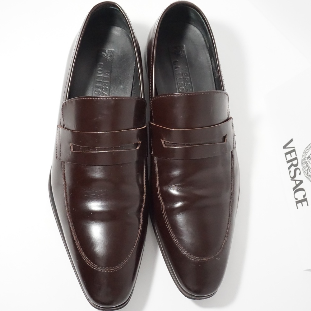 Versace Collection Patent Leather Derby Shoes - Picture 3 of 7